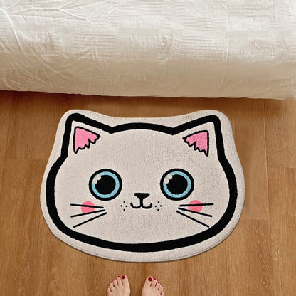 Adorable cartoon cat carpet cat rug