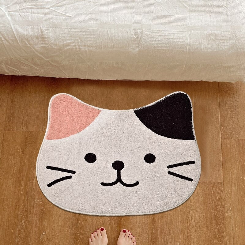 Adorable cartoon cat carpet cat rug – Meowgicians™