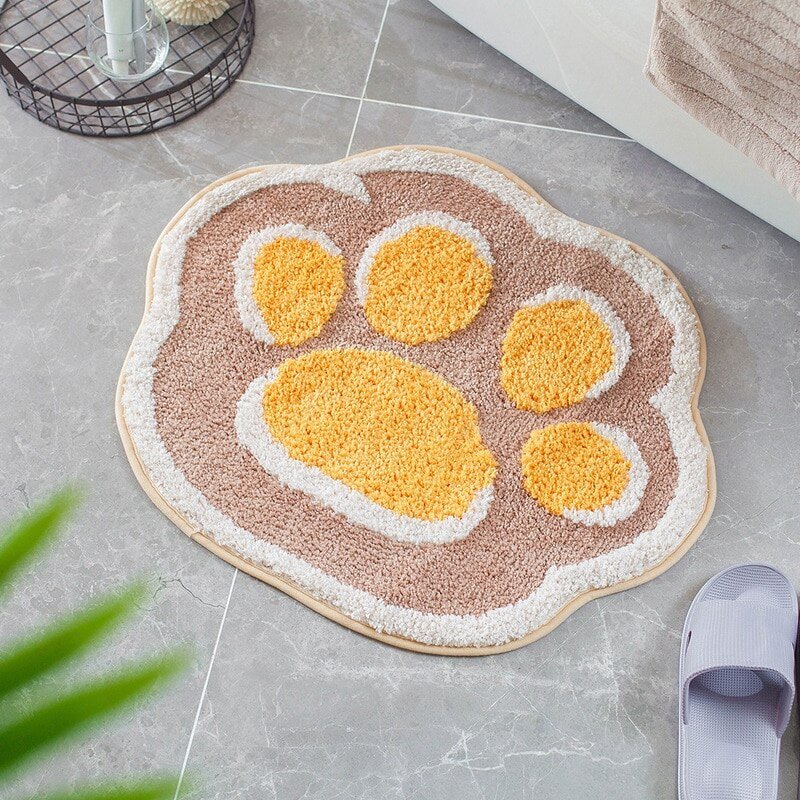 Cat Food Rug Adorable cat paw carpet cat rug – Meowgicians™