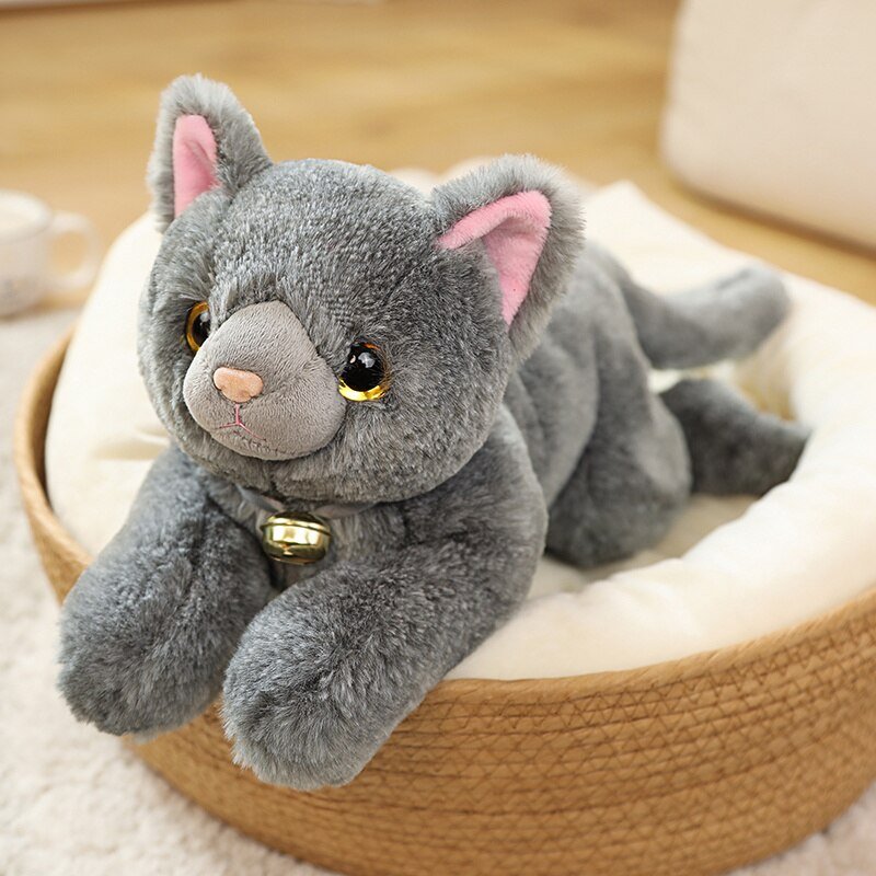 Gray cat plush hotsell