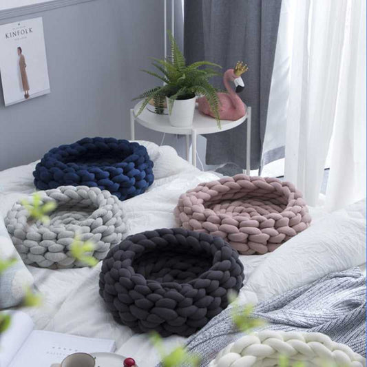 modern style cat bed that comes in multiple colors made from comfortable materials
