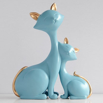 Aesthetic premium pair cat figurine