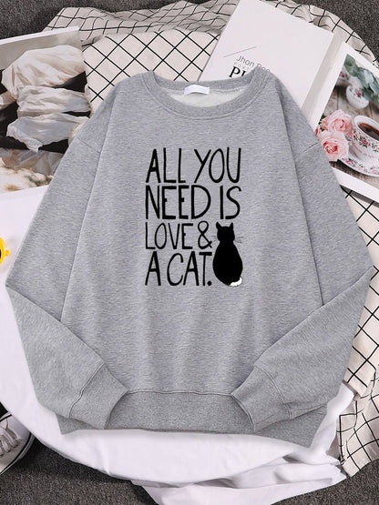 All You Need Is Love & A Cat Sweatshirt