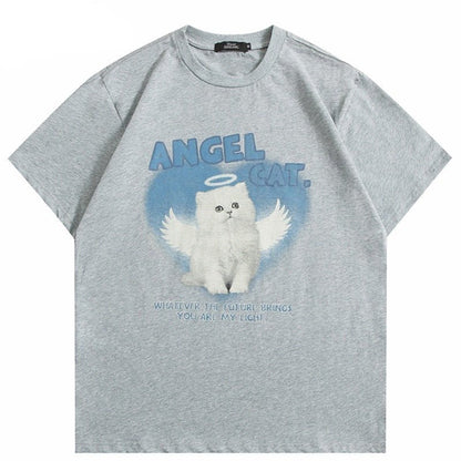 "Angel Cat" Lovely Cat Tee