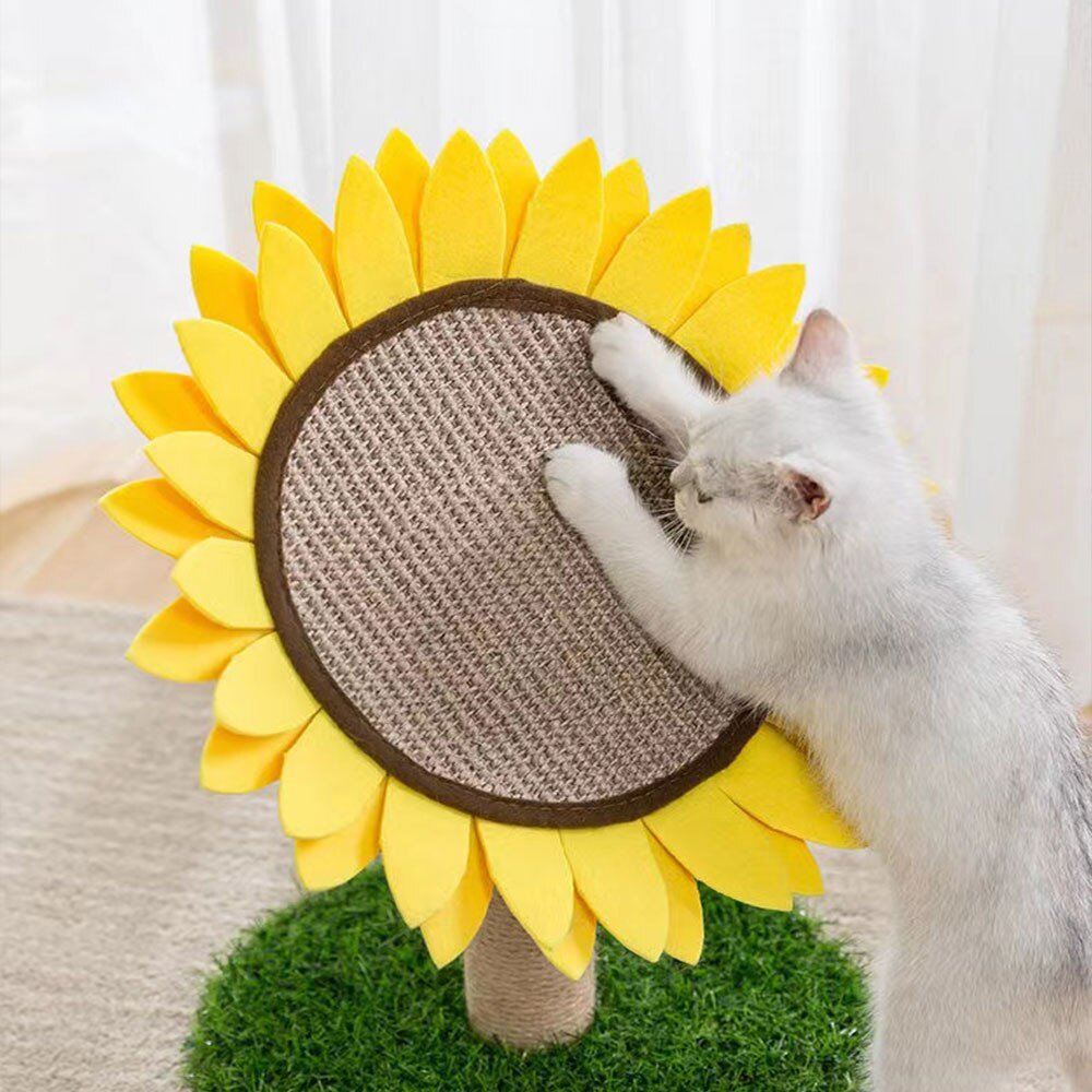 'Awesome sunshine' the sunflower cat scratcher Meowgicians™