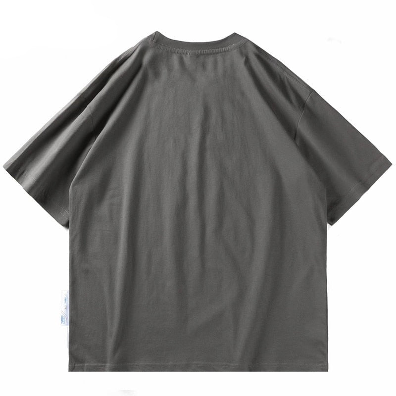 grey t shirt with cotton material