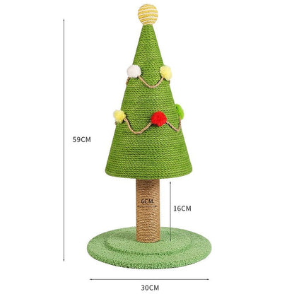 cute christmas tree scratching post for cat