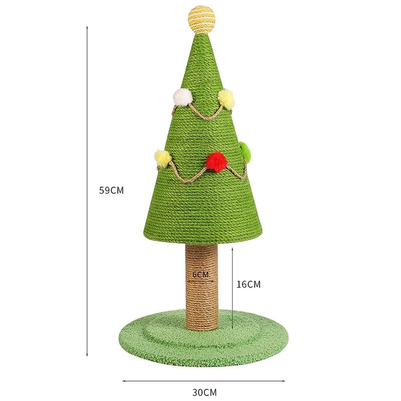 christmas tree scratching post for cat