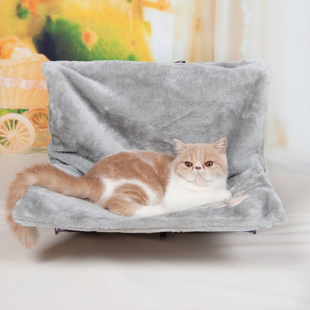 comfortable cat bed made from soft material to be attached to bedsite