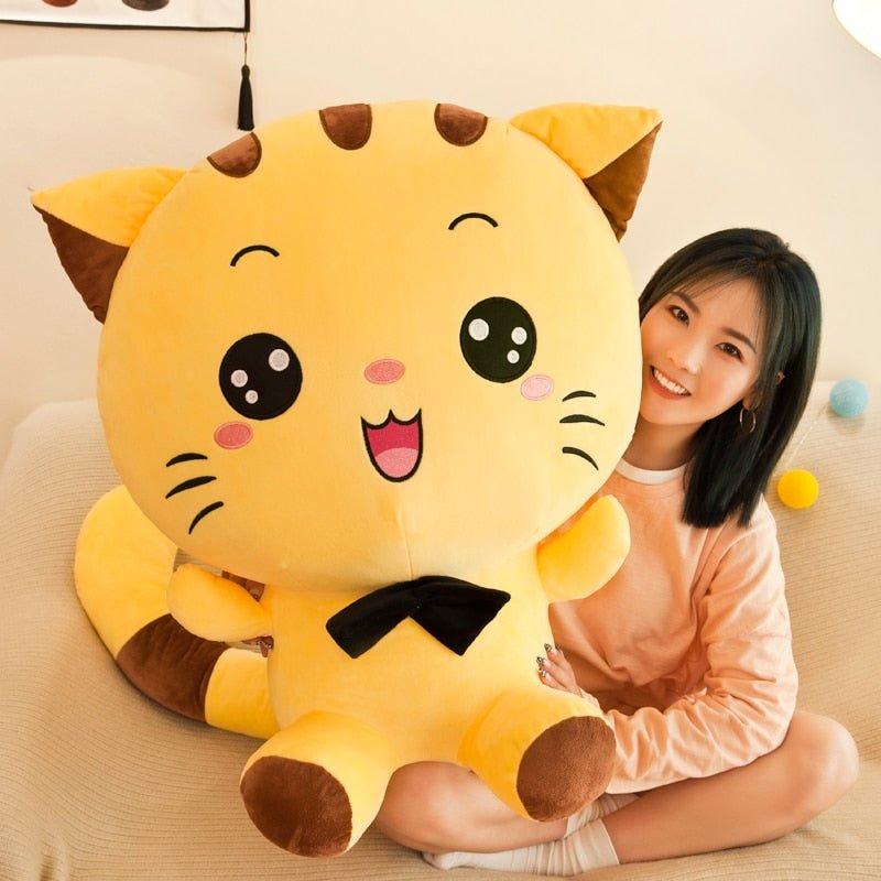 Giant cat plush toy deals