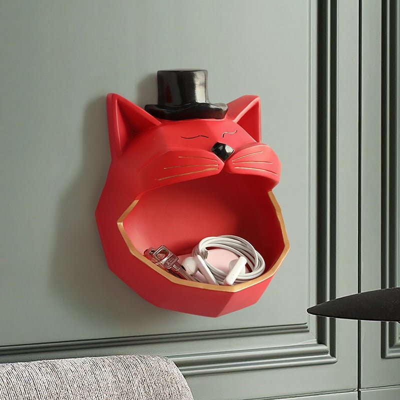 red magician cat house decor