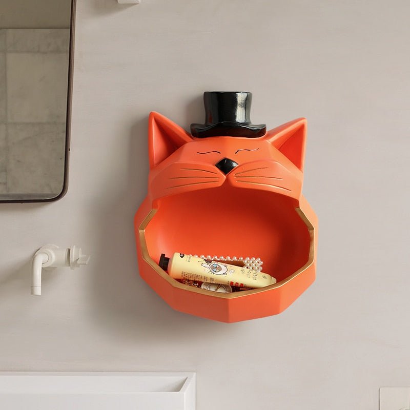 orange magician cat house decor