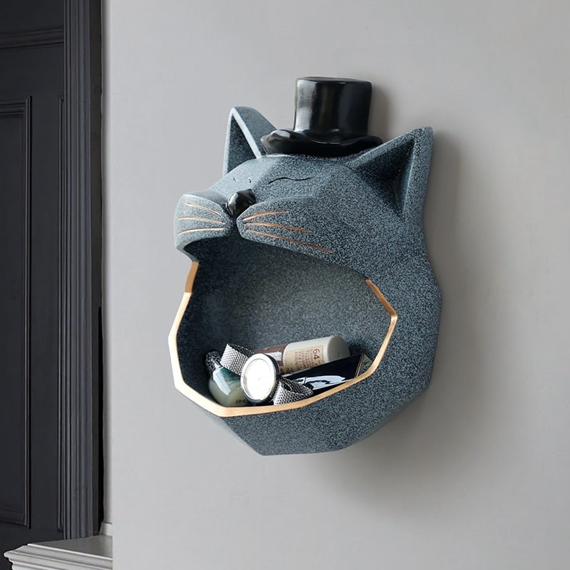 gray magician cat house decor