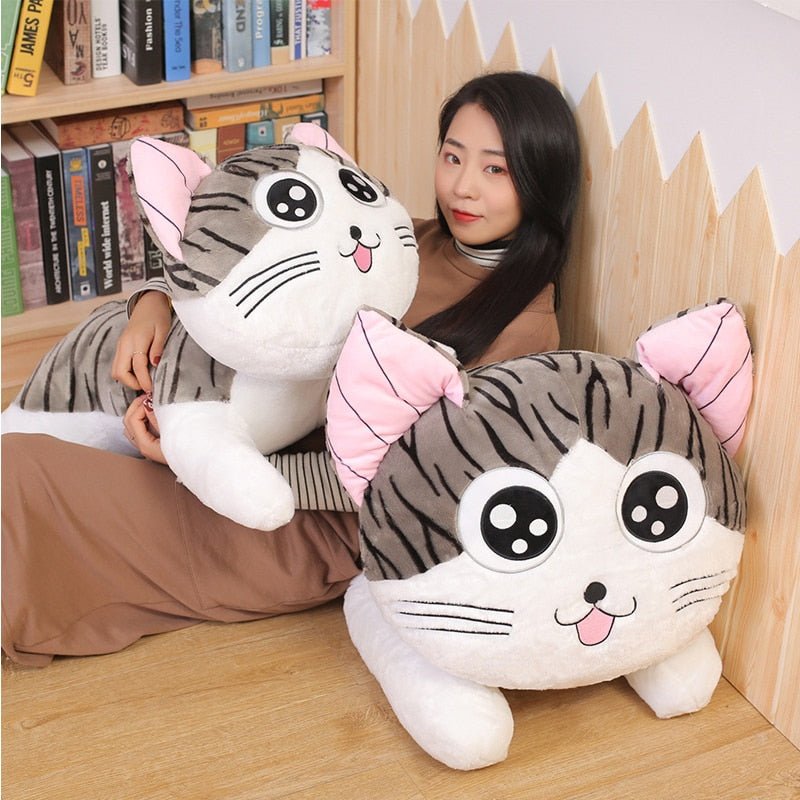 Big tabby cat plush