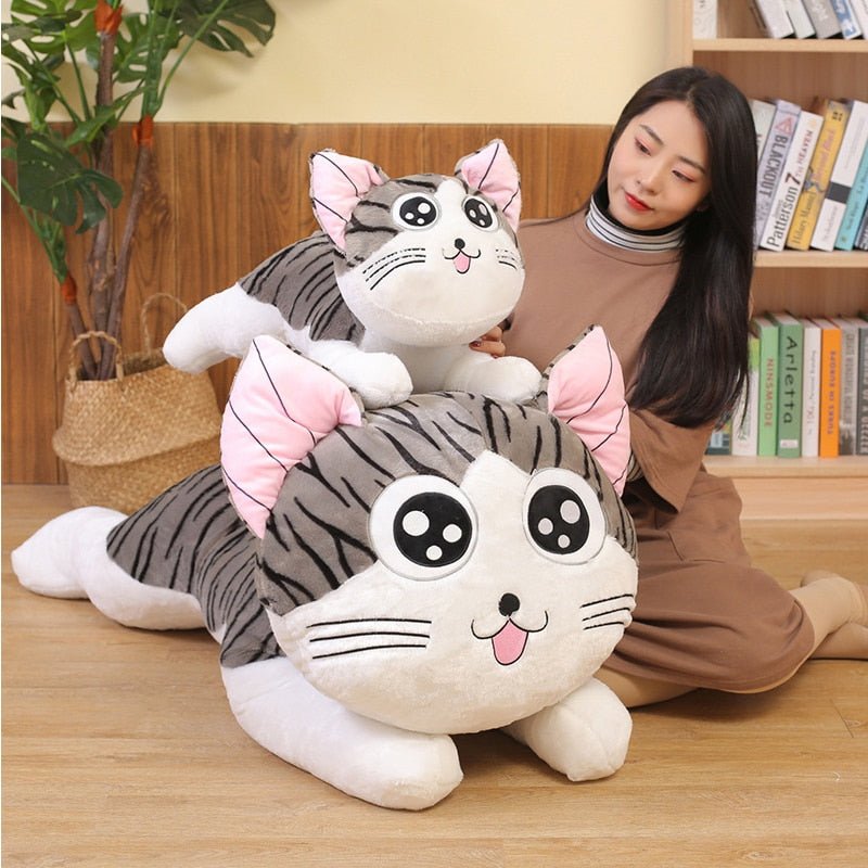 Big tabby cat plush