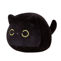 Snuggle up With Our Pillow Cat Plush | The 'Big Yellow Eyes Black Cat ...