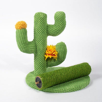 diy cactus cat scratcher made by sisal
