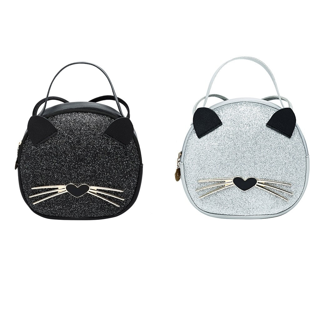 Grandma Nana Cat Pattern Print Crossbody bags