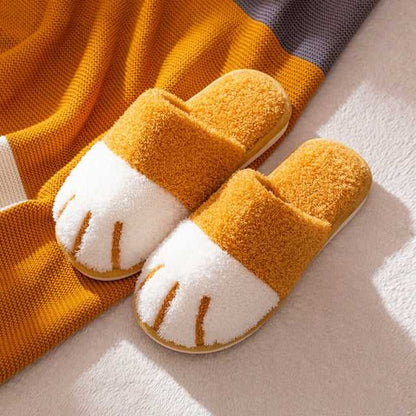 Cat Paw Winter Slippers With Socks