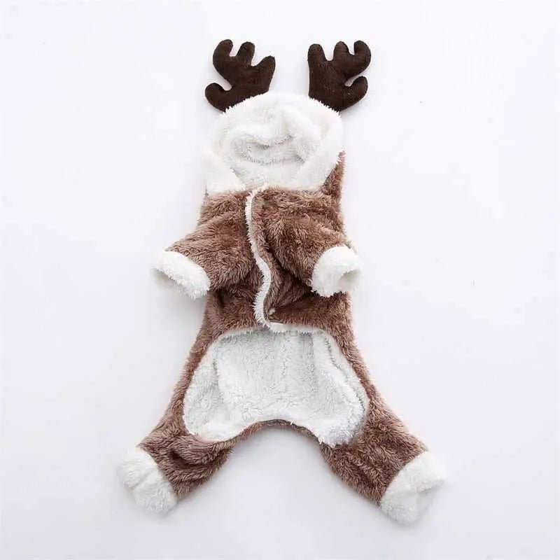Hoodie for cats in reindeer design