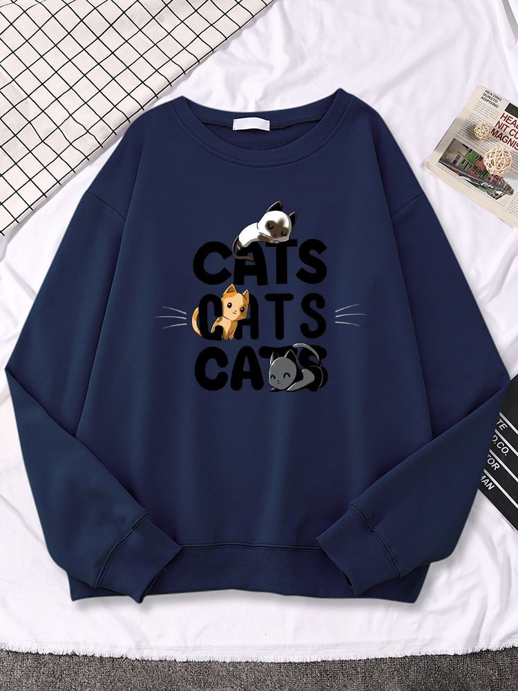 'Cats, Cats, Cats!'  Women's Cat Sweatshirt