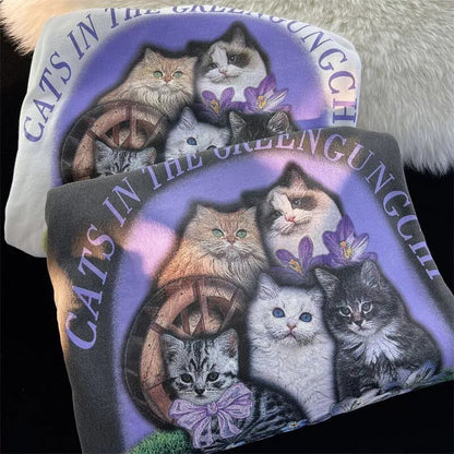 "Cats In The Greengungchi" Cats Hoodie
