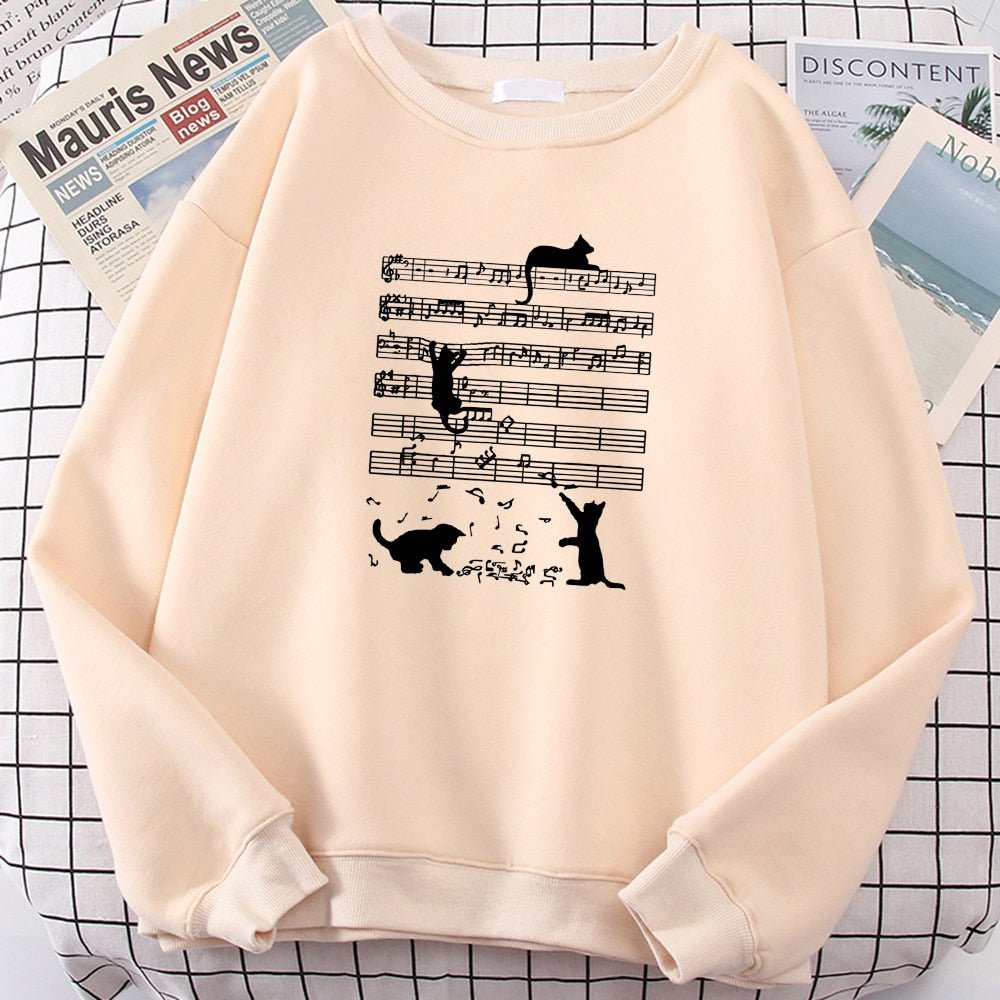 the musician's hoodie with cats