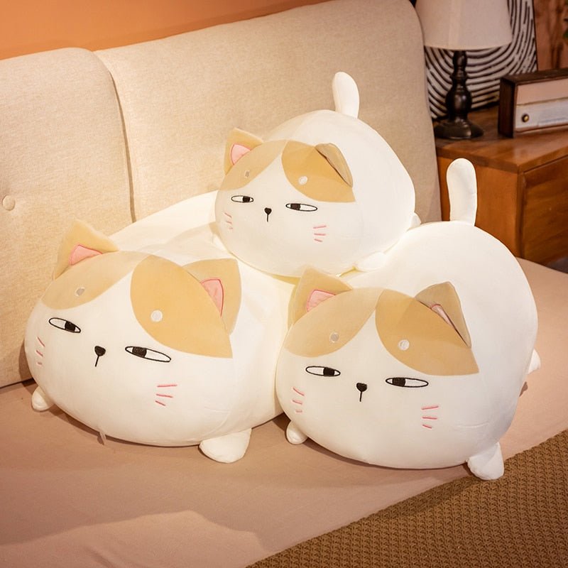 Comfy textile fat cat plushie