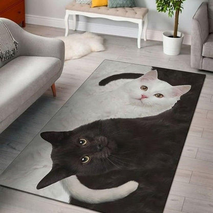 3D design yin yang cat carpet cat rug