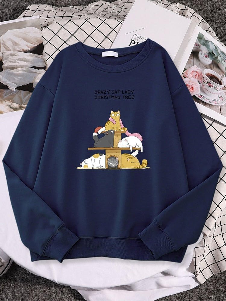 'Crazy Cat Lady Christmas' Sweatshirt