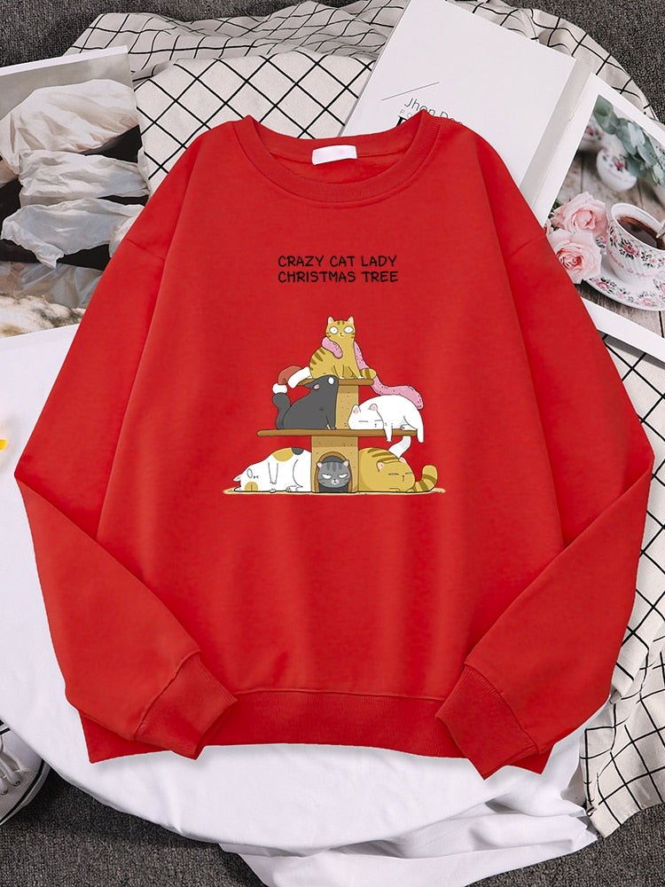 Crazy cat lady christmas sweater best sale