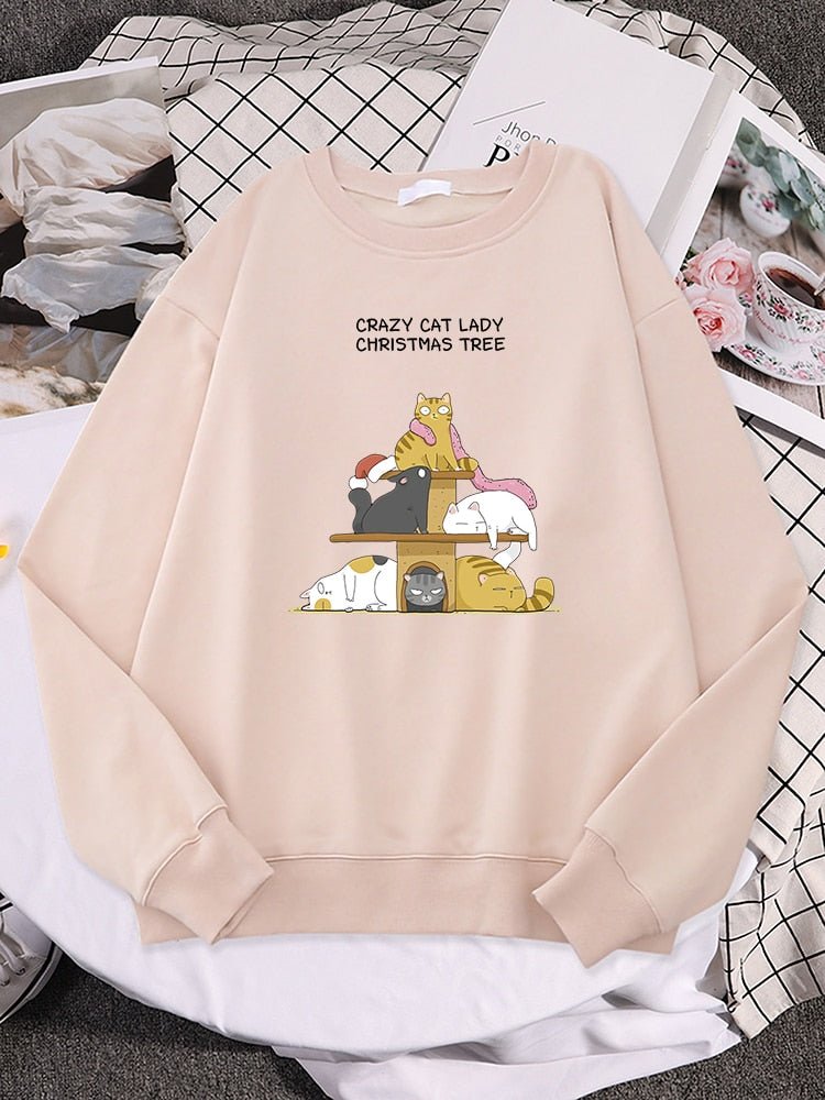 Crazy cat lady sweatshirt sale