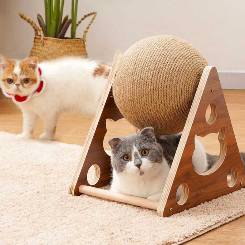 Creative Cat Scratcher Rolling Cat Scratching Toy Meowgicians