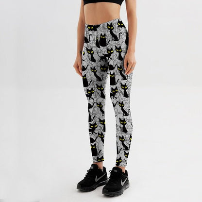 Cute Cat Women Fitness Pants