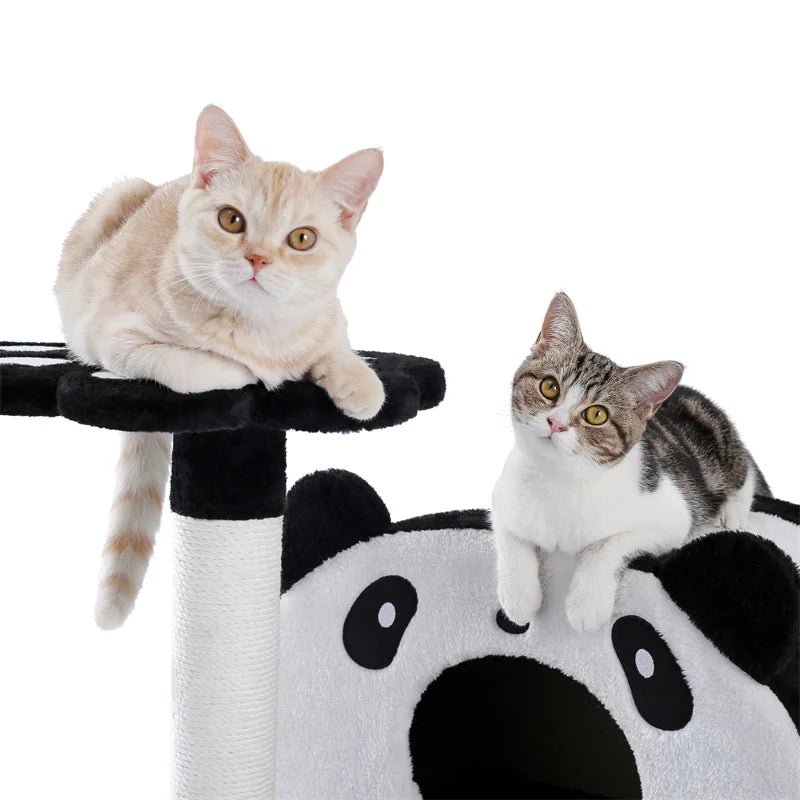 Cute Panda Design Small Size Cat Tree & Scratching Post
