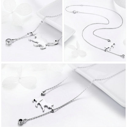 Cute Pussy Chain Pendant Necklace