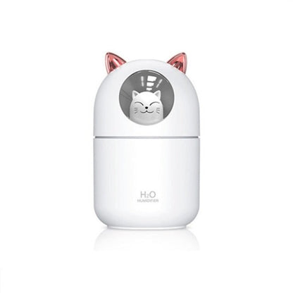 White Color  Cute Cat Design Mini Humidifier