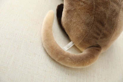 'Fluffy partner' adorable realistic stuffed cat