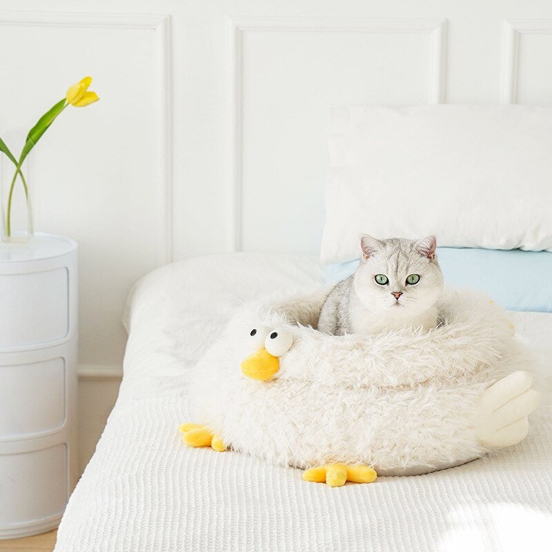 sofa bed made for pet cats with a cute chicken design that looks fancy
