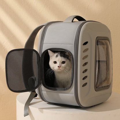 Foldable travel cat carrier