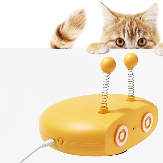 Funny Cat teasing toy - Works like a robotic vacuum