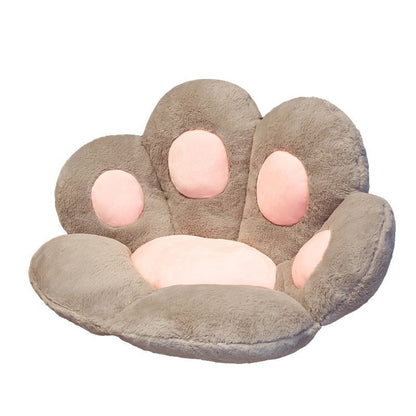 Giant cat paw shaped chair cushion plush