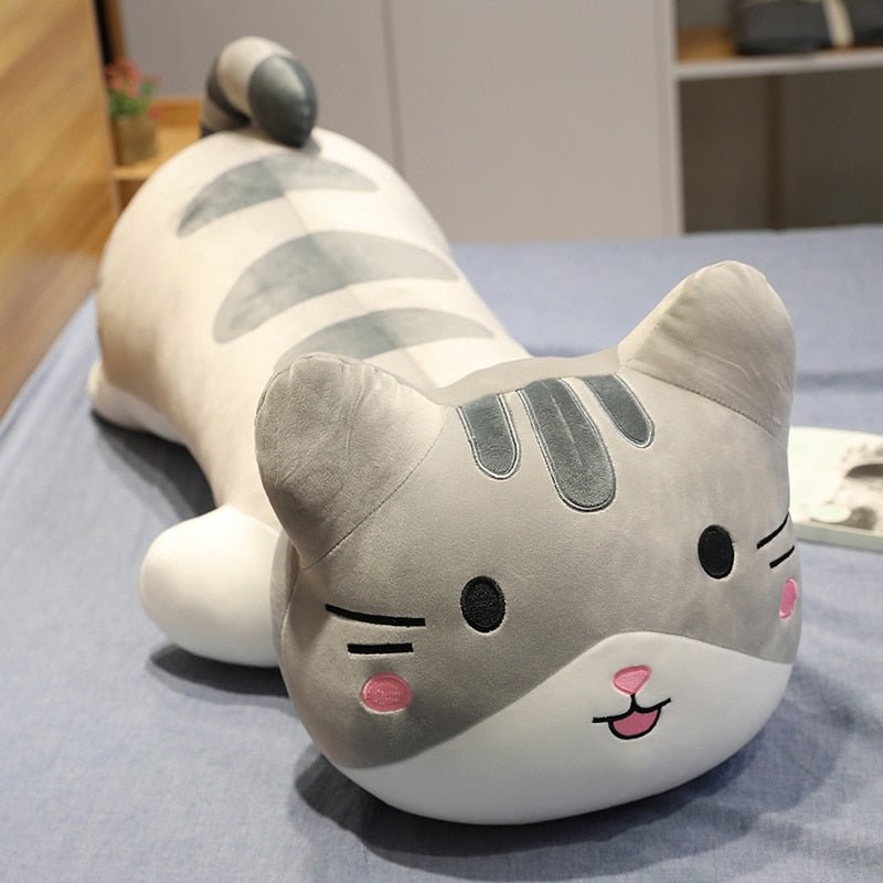 Ginger and Gray color big cat plush