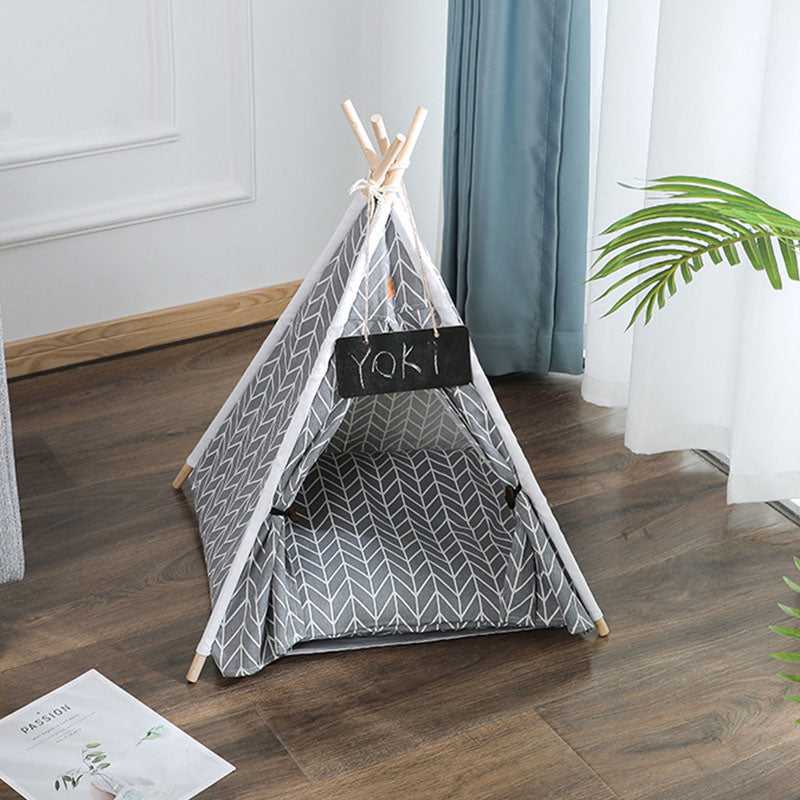 Glamping Tent For Cat With Name Board