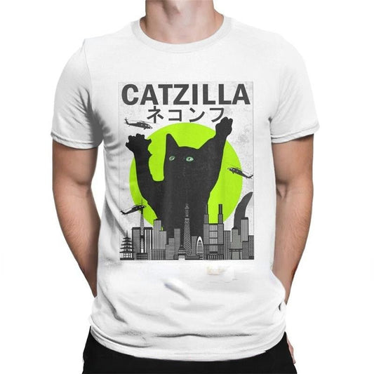 Green Mens Catzilla T Shirt