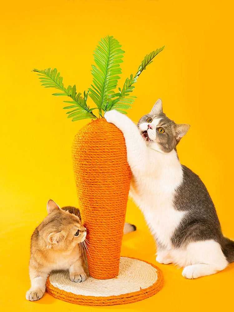 carrot design stylish cat scratching post 
