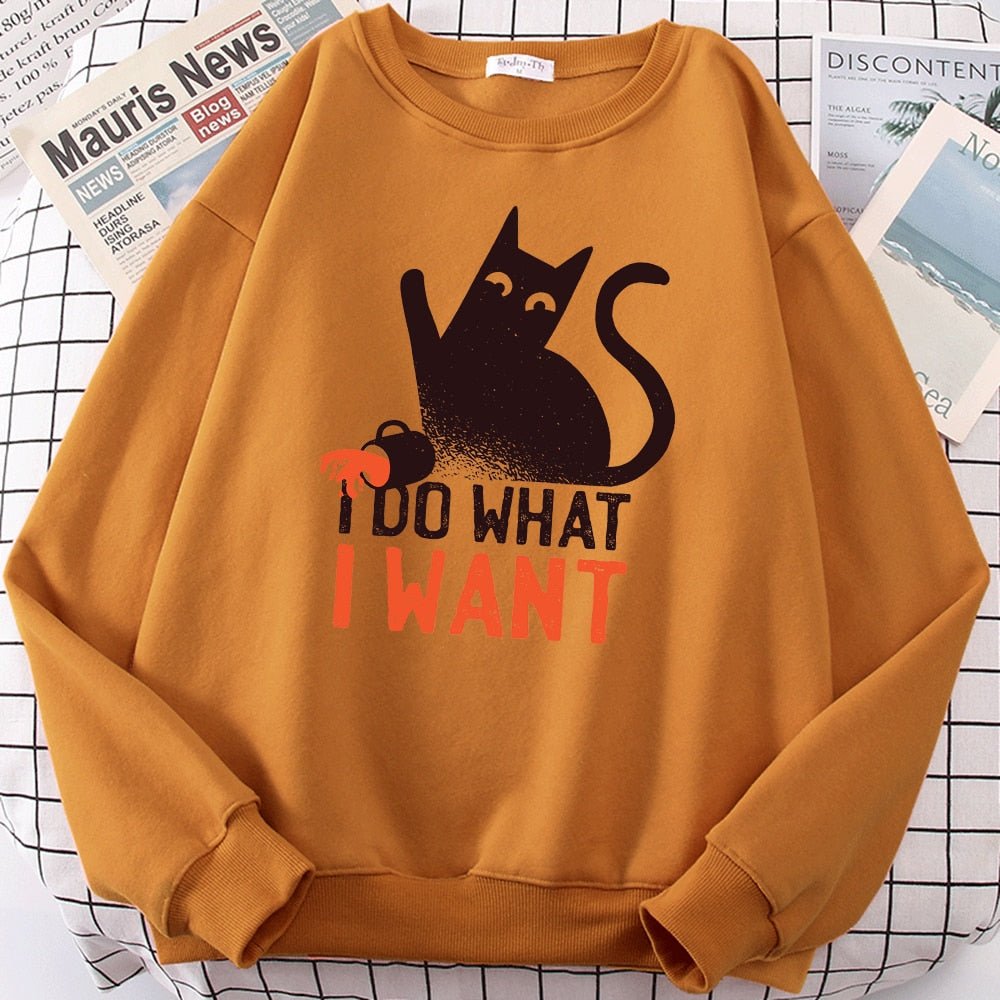 'I Do What I Want' Cat Sweatshirt
