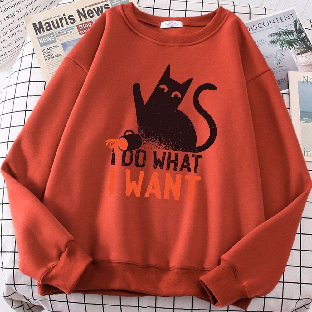 'I Do What I Want' Cat Sweatshirt