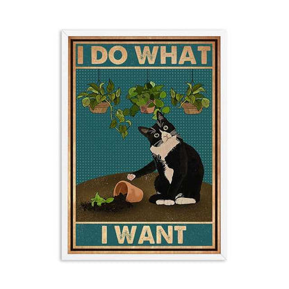 I do what i want high quality cat canvas printing 