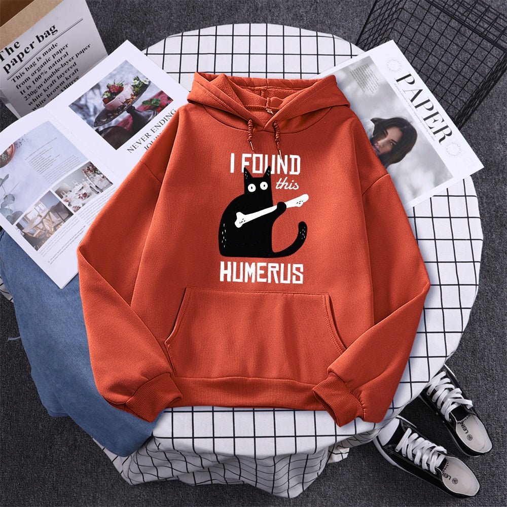 I found this humerus' funny cat hoodie – Meowgicians™